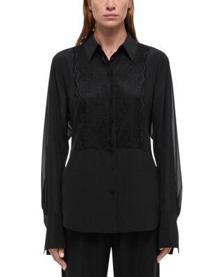 Helmut Lang - Lace Trim Shirt