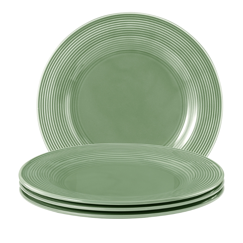 Seltmann Beat Dinner Plate, Set Of 4 In Green