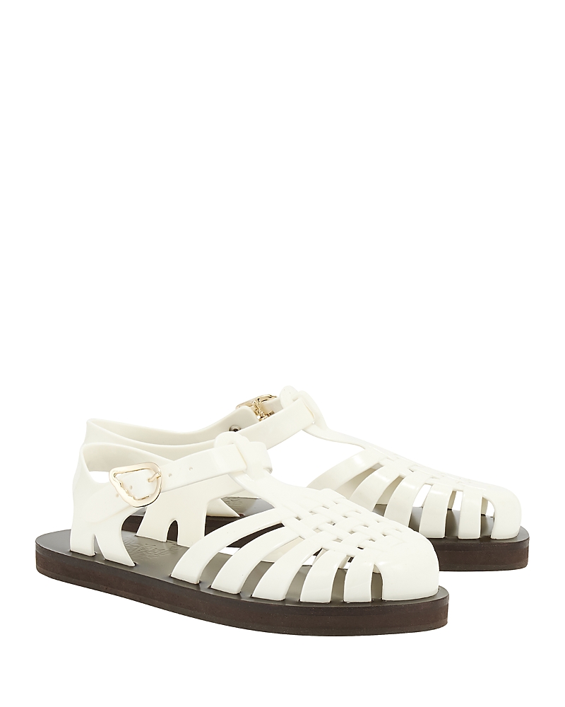 Shop Ancient Greek Sandals Women's Homeria Jelly Sandals In White
