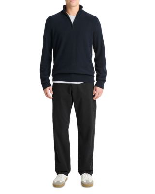 Thermal Quarter Zip Polo Sweater
