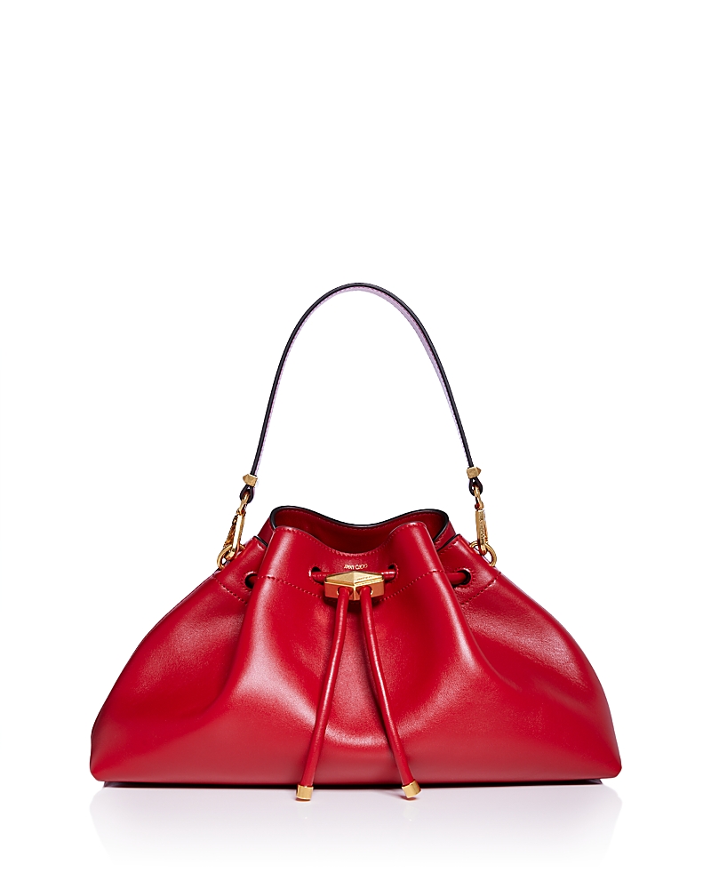 Jimmy Choo Cinch Bag In Ruby Red/gold