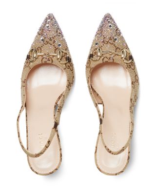 Women's Horsebit Slingback Pumps