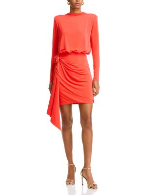 AQUA - Drape Front Mini Dress - Exclusive