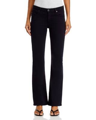 Angel Low Rise Bootcut Jeans in Super Black