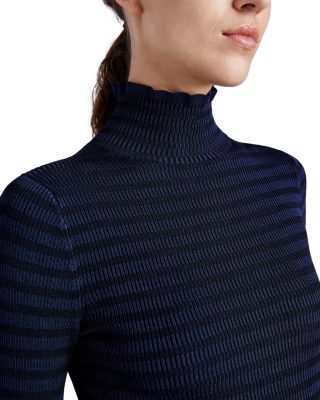 Phyllis Ribbed Turtleneck Top
