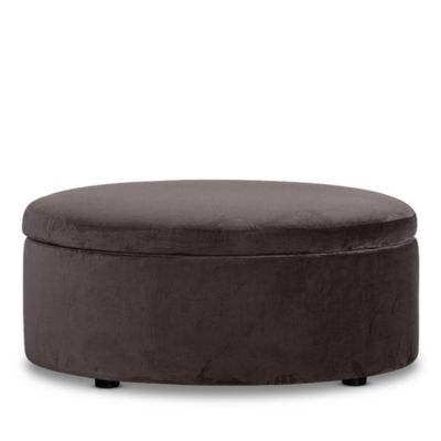 Bloomingdale&#039;s Alta Large Round Storage Ottoman, in Fabric