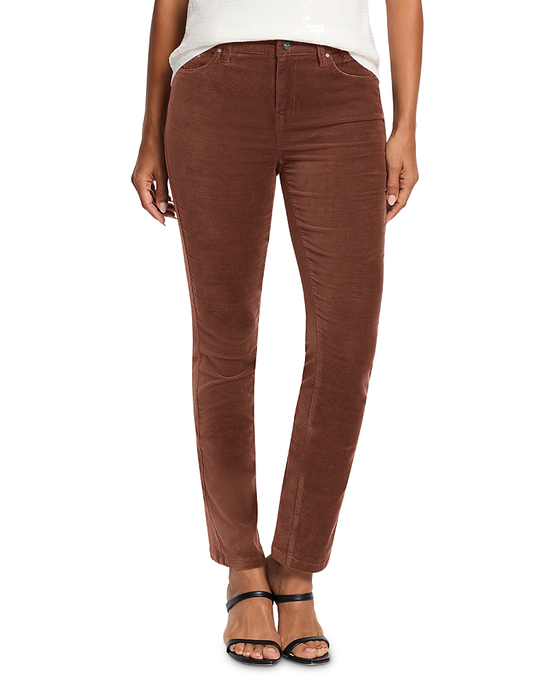 NIC + ZOE NIC+ZOE VELVET STRETCH STRAIGHT LEG trousers