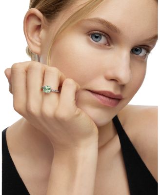 Ch&acirc;telaine&reg; Ring with Prasiolite and Diamonds