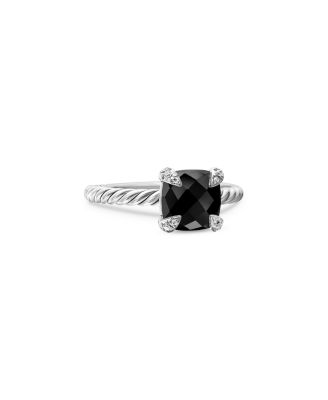 Ch&acirc;telaine&reg; Ring with Black Onyx and Diamonds