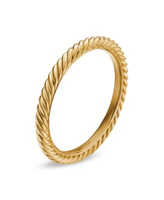 Cable Classics Band Ring in 18K Gold