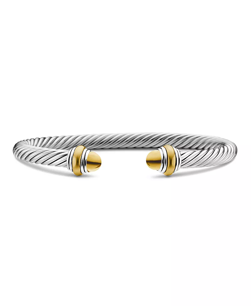David Yurman Cable Classic Bracelet with 14K Gold, 5mm