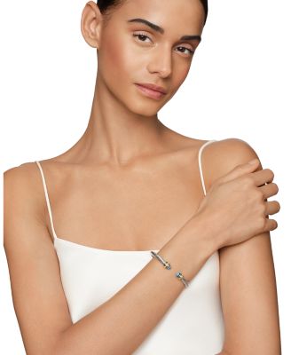 Cable Classics Bracelet with Blue Topaz and Gold