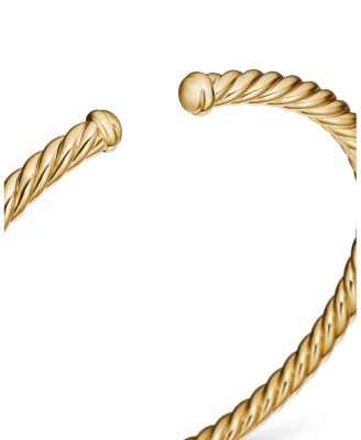 Precious Cable Cablespira Bracelet in Gold, 4mm