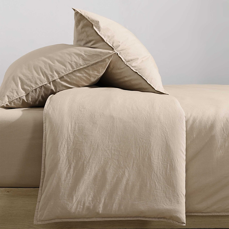 Calvin Klein Washed Percale Comforter Set, Twin/twin Xl In Neutral