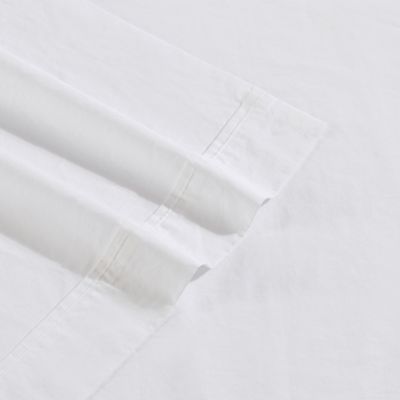 Washed Percale Cotton Sheet Set, Twin XL
