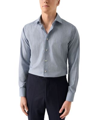 Eton - Contemporary Fit Geometric Twill Shirt