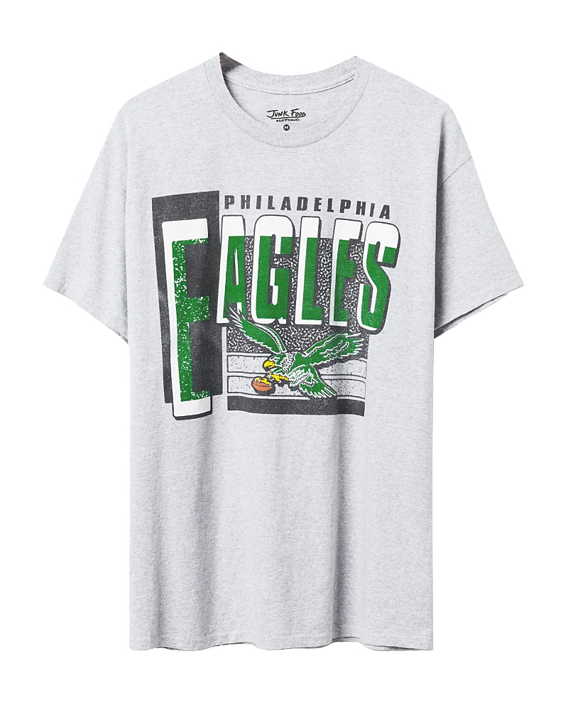 Junk Food Clothing Unisex Nfl Philadelphia Eagles Complete Tee In Heather Gray