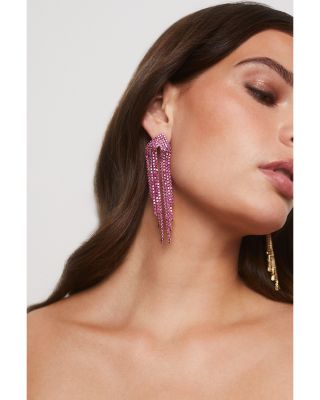 Starlet Cascading Stone Statement Earrings