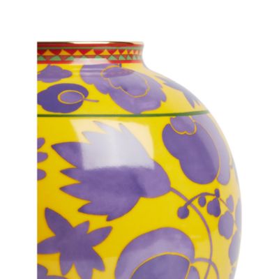 Wild Bird Giallo Bubble Vase 