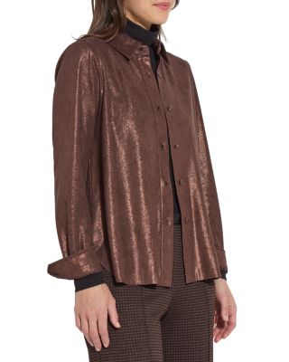 Connie Foiled Shirt Jacket