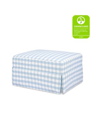 Crawford Gliding Ottoman in Gingham