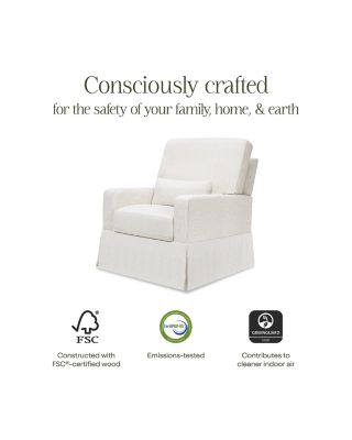 Crawford Pillowback Comfort Swivel Glider | Water Repellent & Stain Resistant