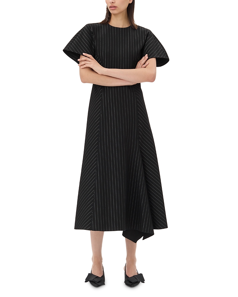 Ganni Striped Midi Dress