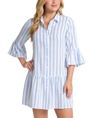 Tommy Bahama - Bonita Stripe Swim Cover Up Dress