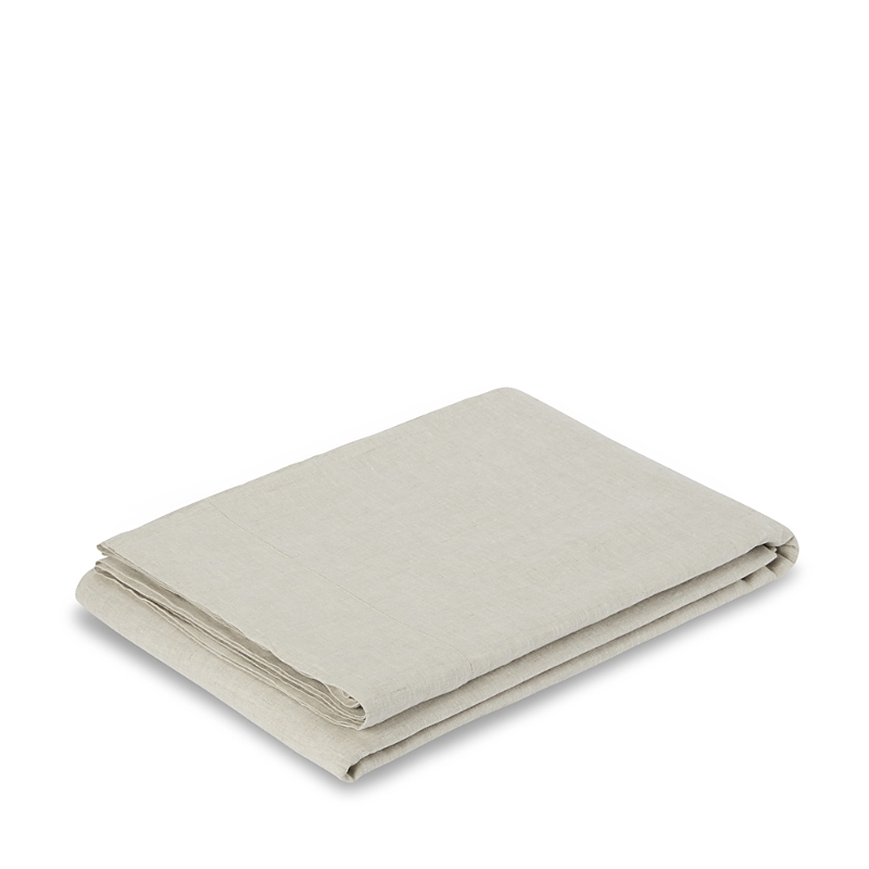 Piglet In Bed Linen Blend Flat Sheet, Full In Oatmeal