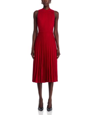 Mock Neck Midi Dress