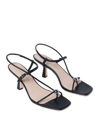 Women's Strappy Embellished High Heel Sandals