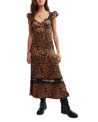 Free People - Foolish Heart Leopard Print Dress