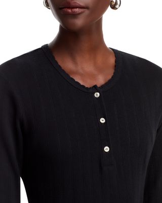 Pointelle Henley Top