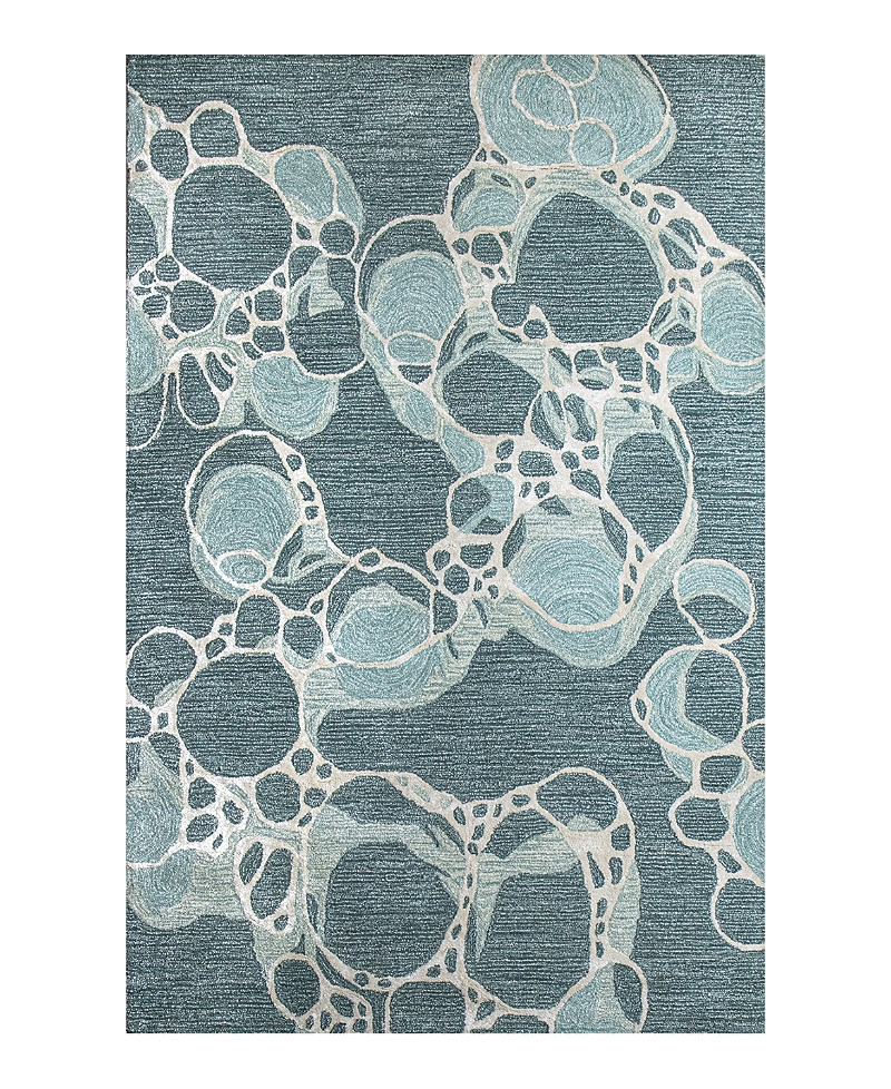 Bashian Larchmont Lr393 Area Rug, 5'6 X 8'6 In Teal