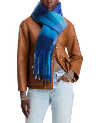 AQUA - Striped Blanket Scarf