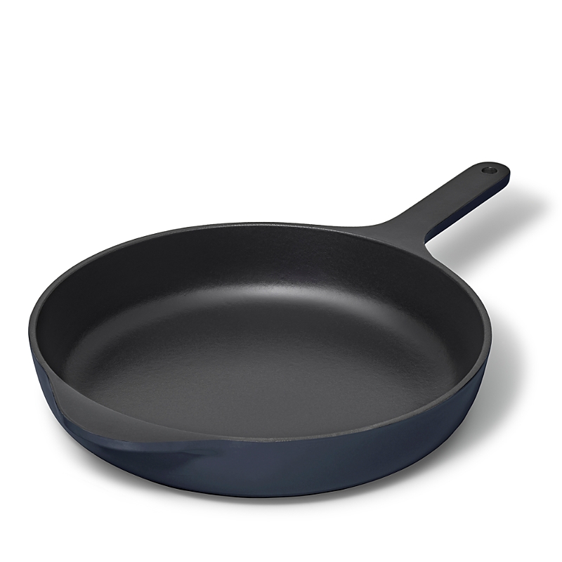 Caraway 10.5-inch Enameled Cast Iron Skillet In Midnight