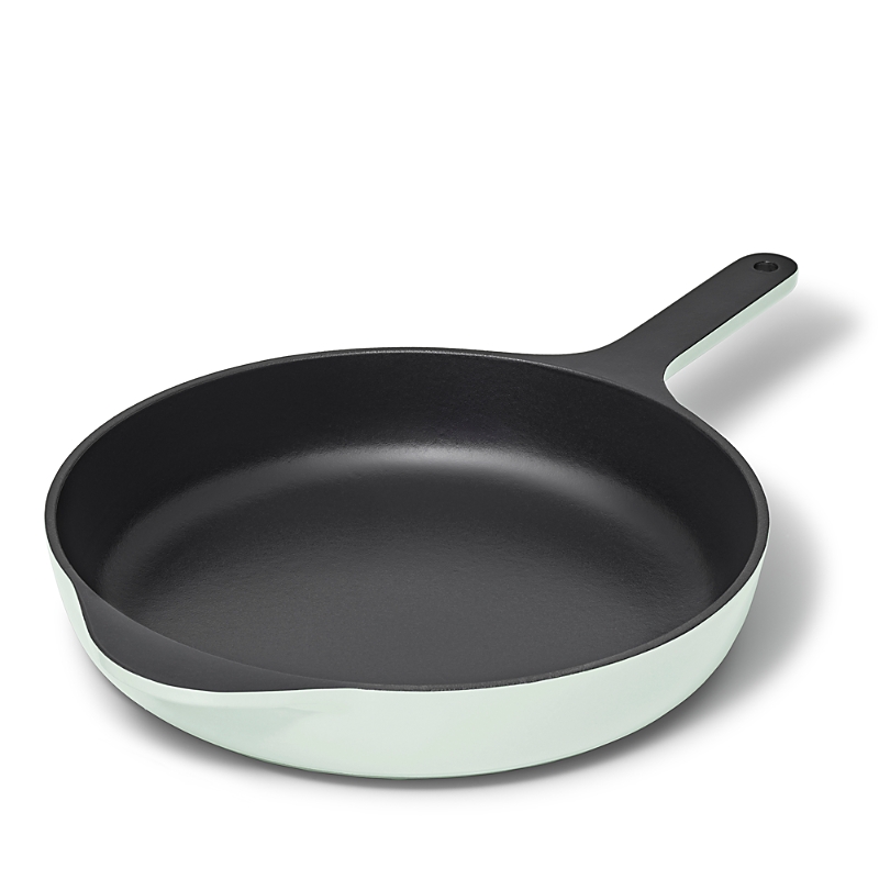 Caraway 10.5-inch Enameled Cast Iron Skillet In Mist