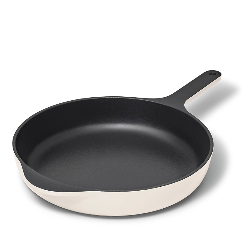 Caraway Enameled Cast Iron 10.5 Skillet In Cream