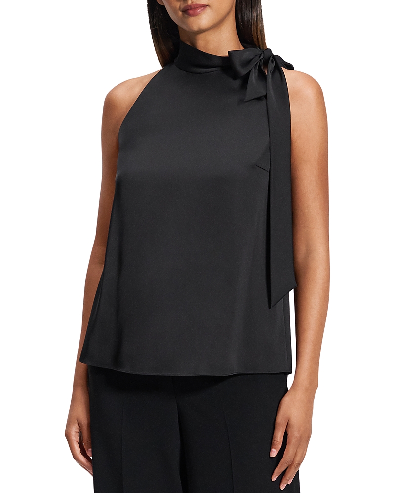 Theory Side Tie Halter Top