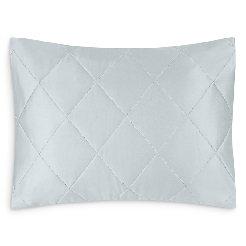 Matouk Nocturne Sateen Quilted Boudoir Sham In Pool