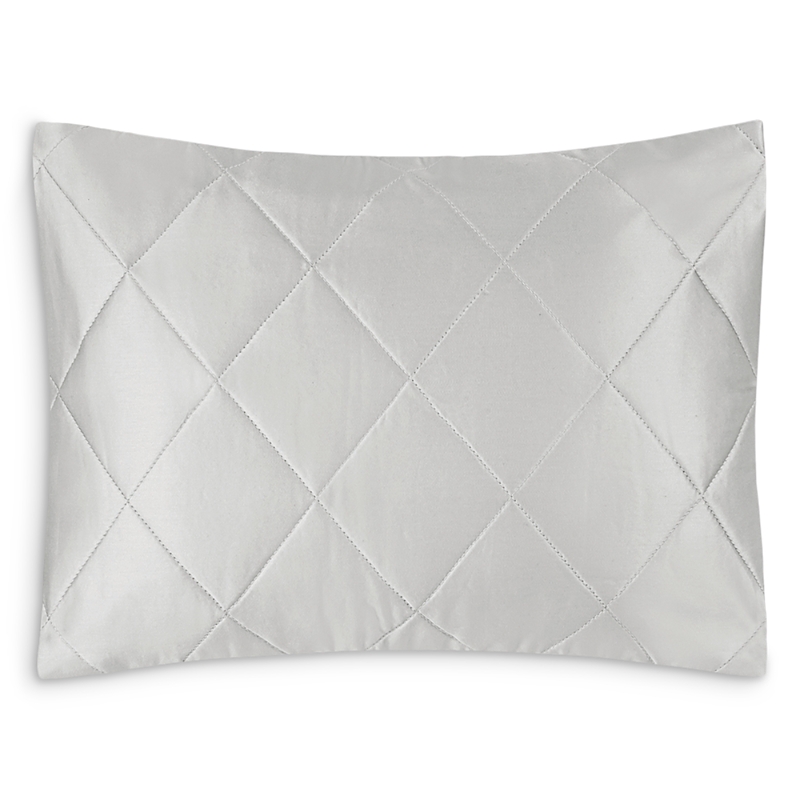 Matouk Nocturne Quilt Boudoir Sham In Silver