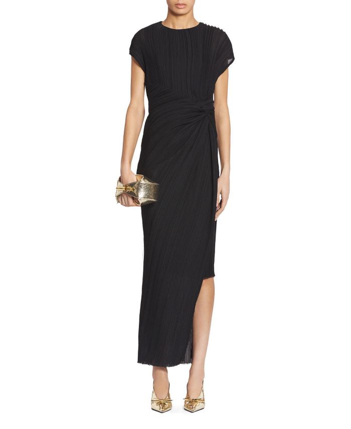 Asymmetrical Pleated Dress