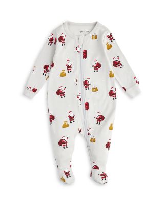 FIRSTS by petit lem - Unisex Santa Print Footie - Baby