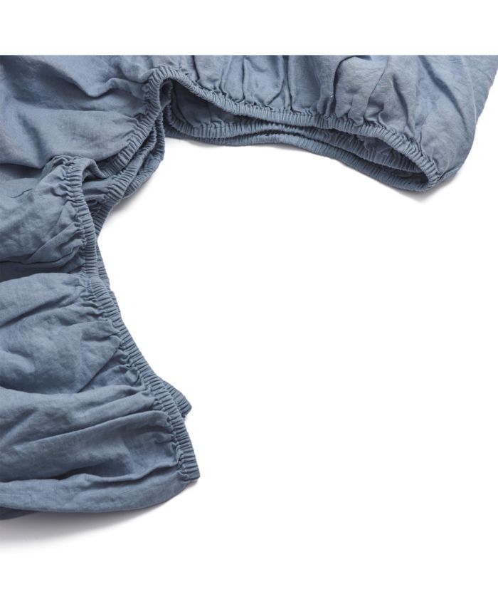 Linen Blend Fitted Sheet, California King