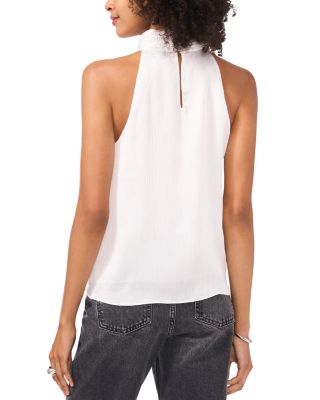 Shirred Satin Tank