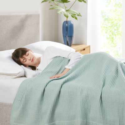 Cotton Waffle Weave Blanket, King