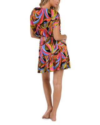 Tropic Waves Swim Cover-Up Dress