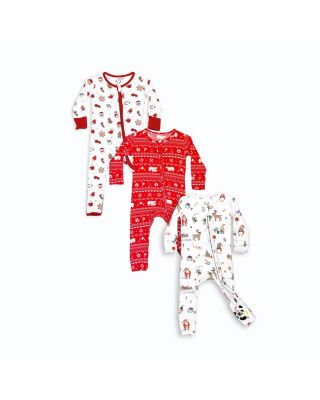 Bellabu Bear - Unisex Christmas Convertible Footie Bundle - Baby