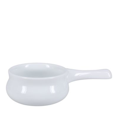 Onion Soup 12 oz. White Bowls, Set of 4 