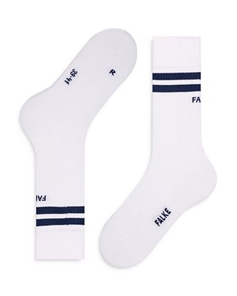 Dynamic Cotton Blend Double Stripe Crew Socks